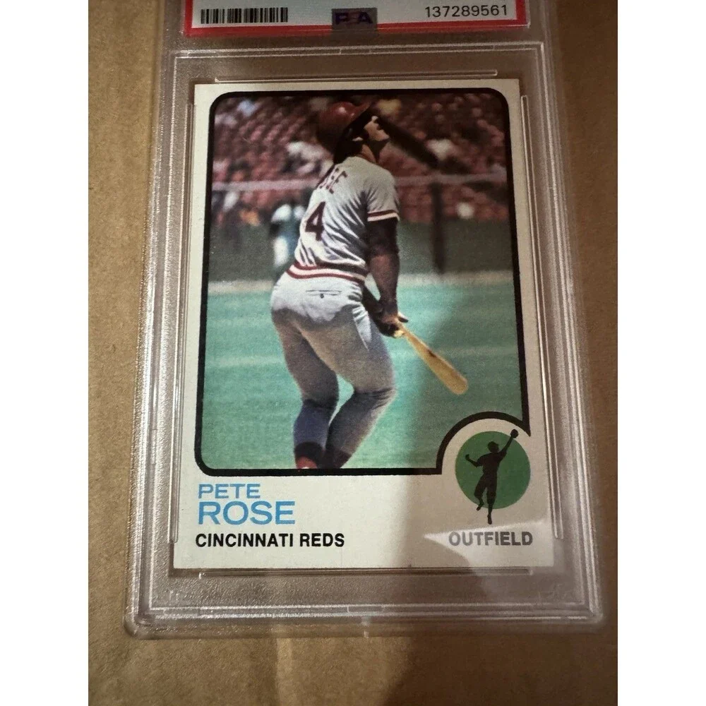 Vintage Baseball 1973 Topps - Pete Rose #130 PSA Graded  4 VG-EX